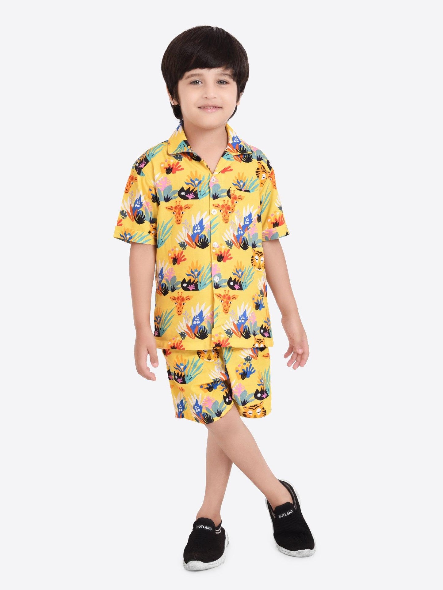 Sun kissed Animal Printed Cord Set for Boys