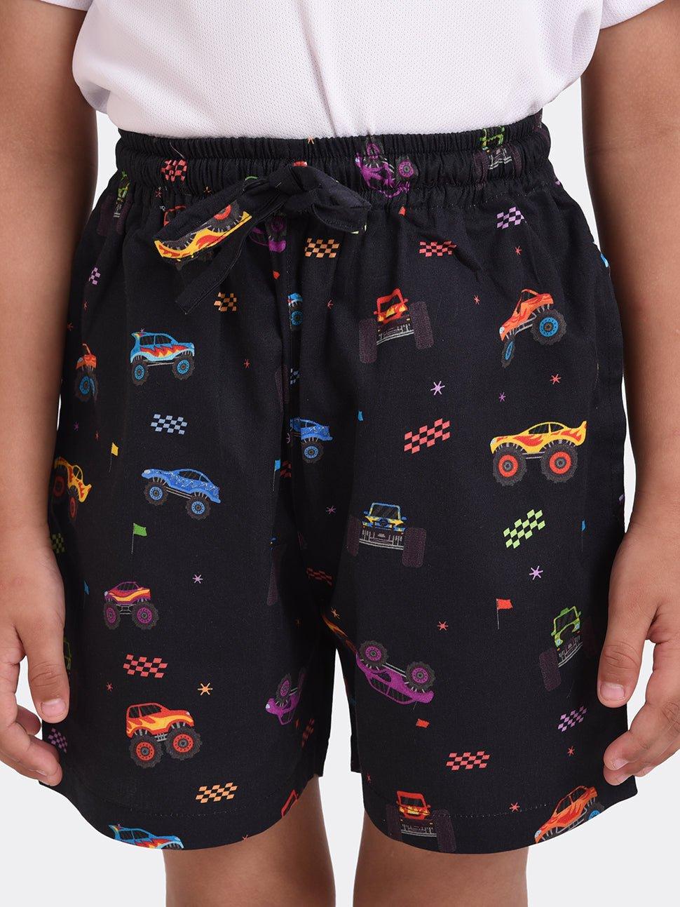 Truck Print Boys Shorts
