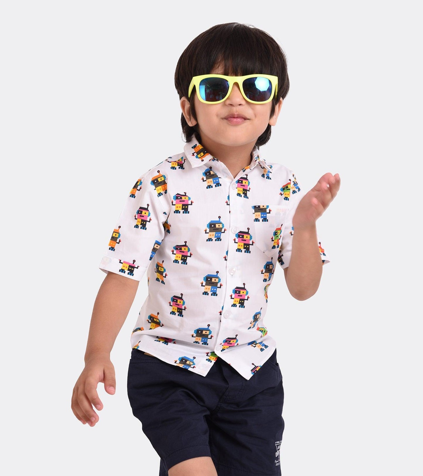 Robo Play Printed Boys Shirt