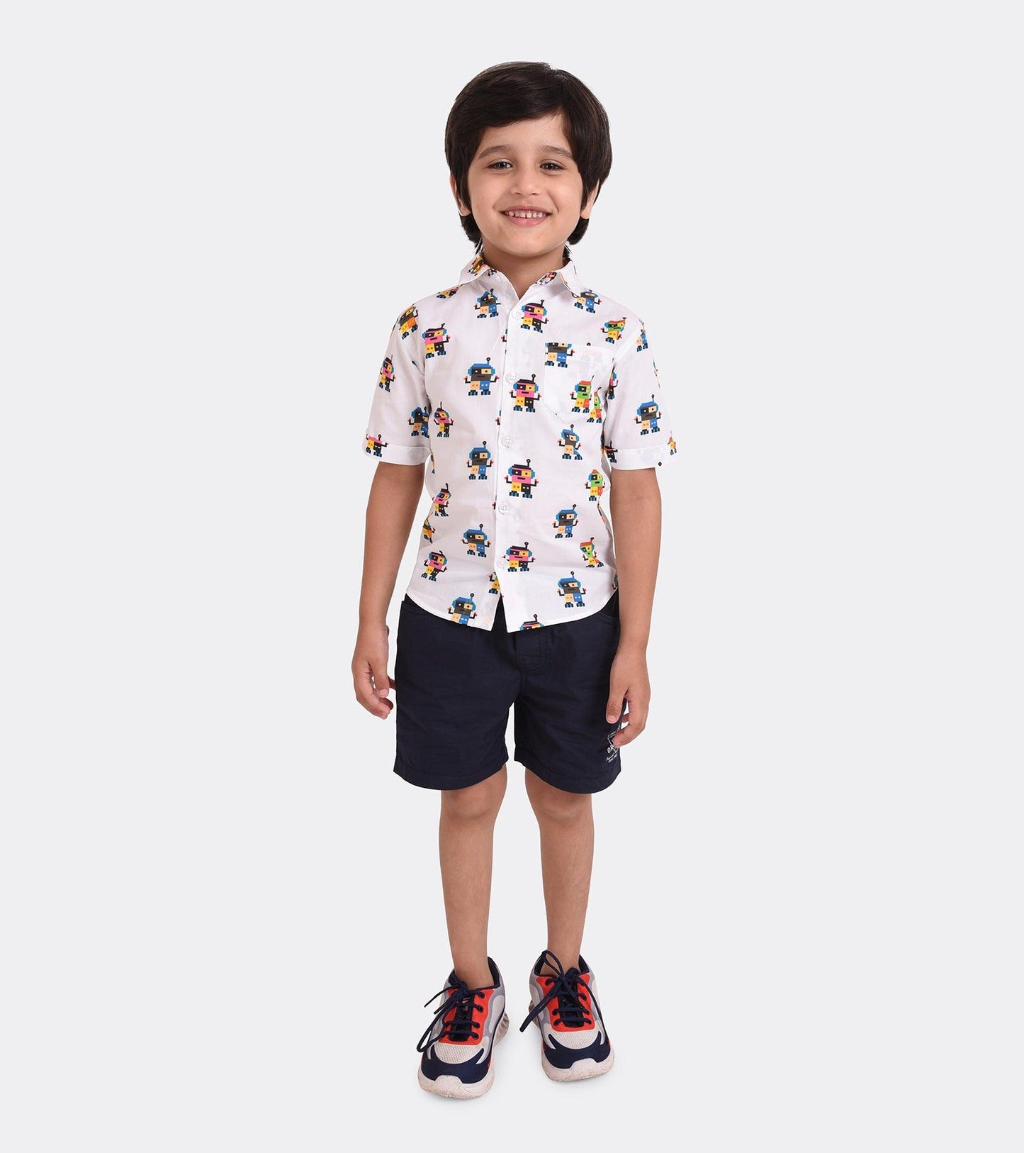 Robo Play Printed Boys Shirt