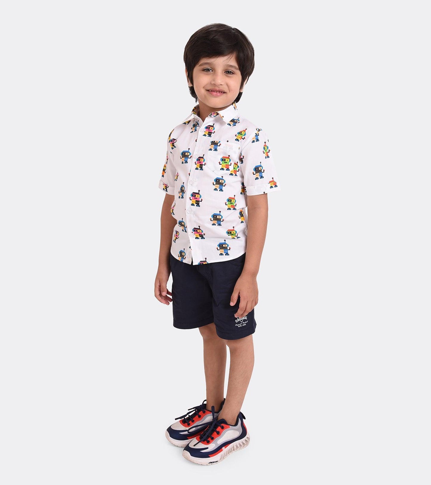Robo Play Printed Boys Shirt