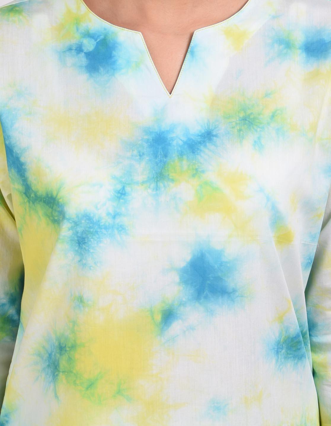 Tie Dye Printed Nightsuit Set for Women