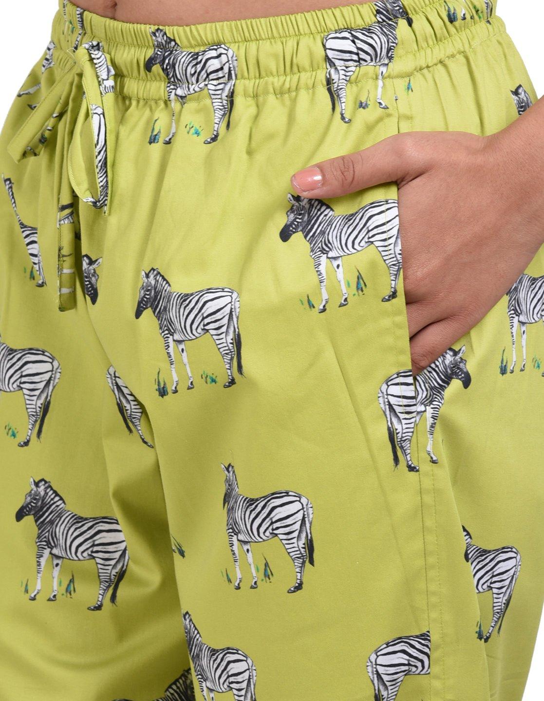 Field Printed Nightsuit Set for Women