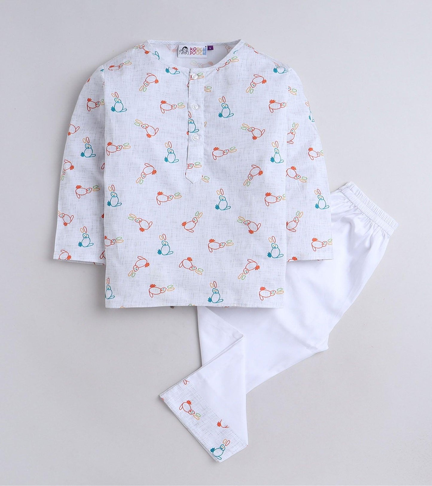 Dear Bunny Printed Pyjama Kurta Set