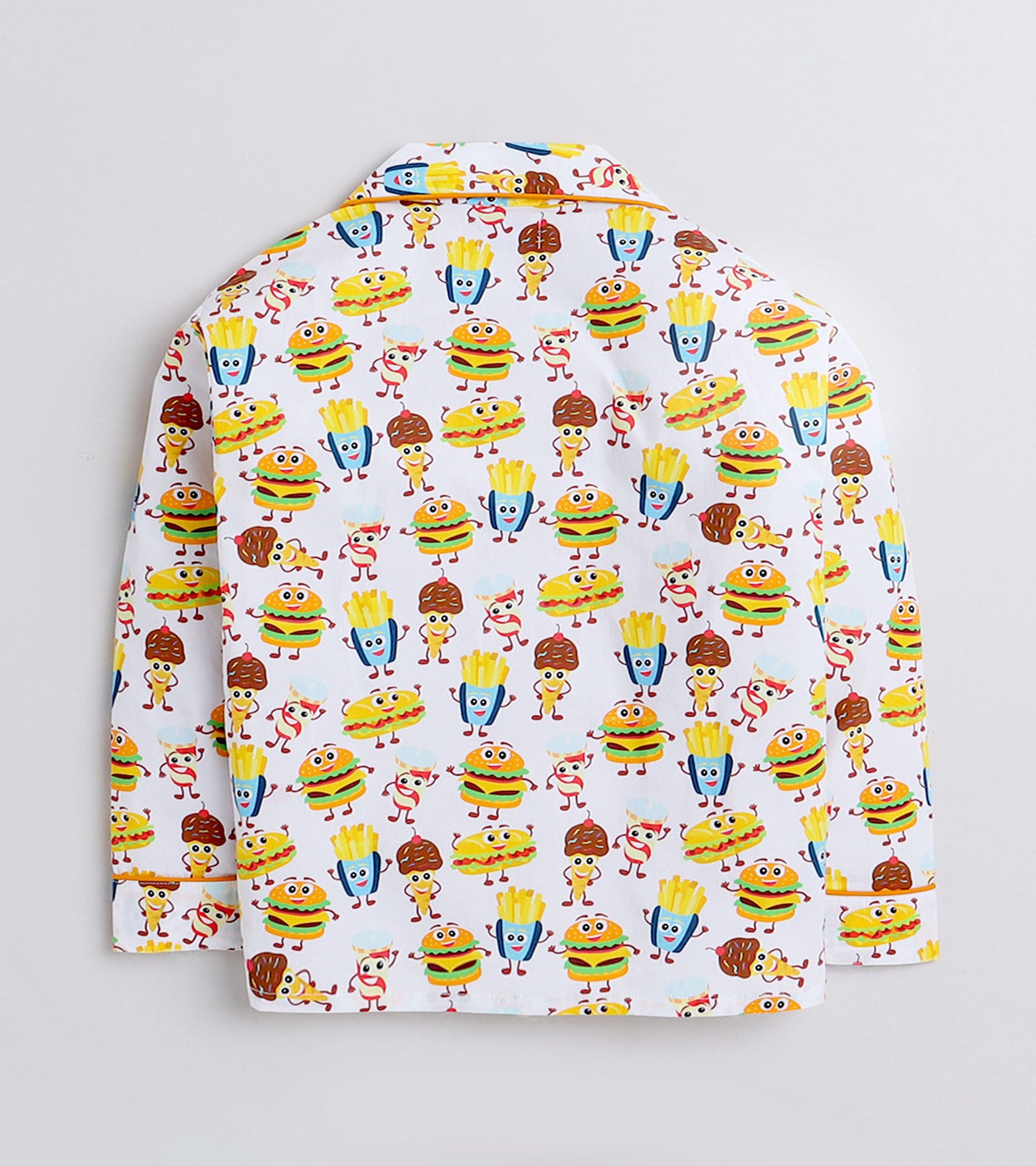Fav Food Printed Nightsuit Set for Girls
