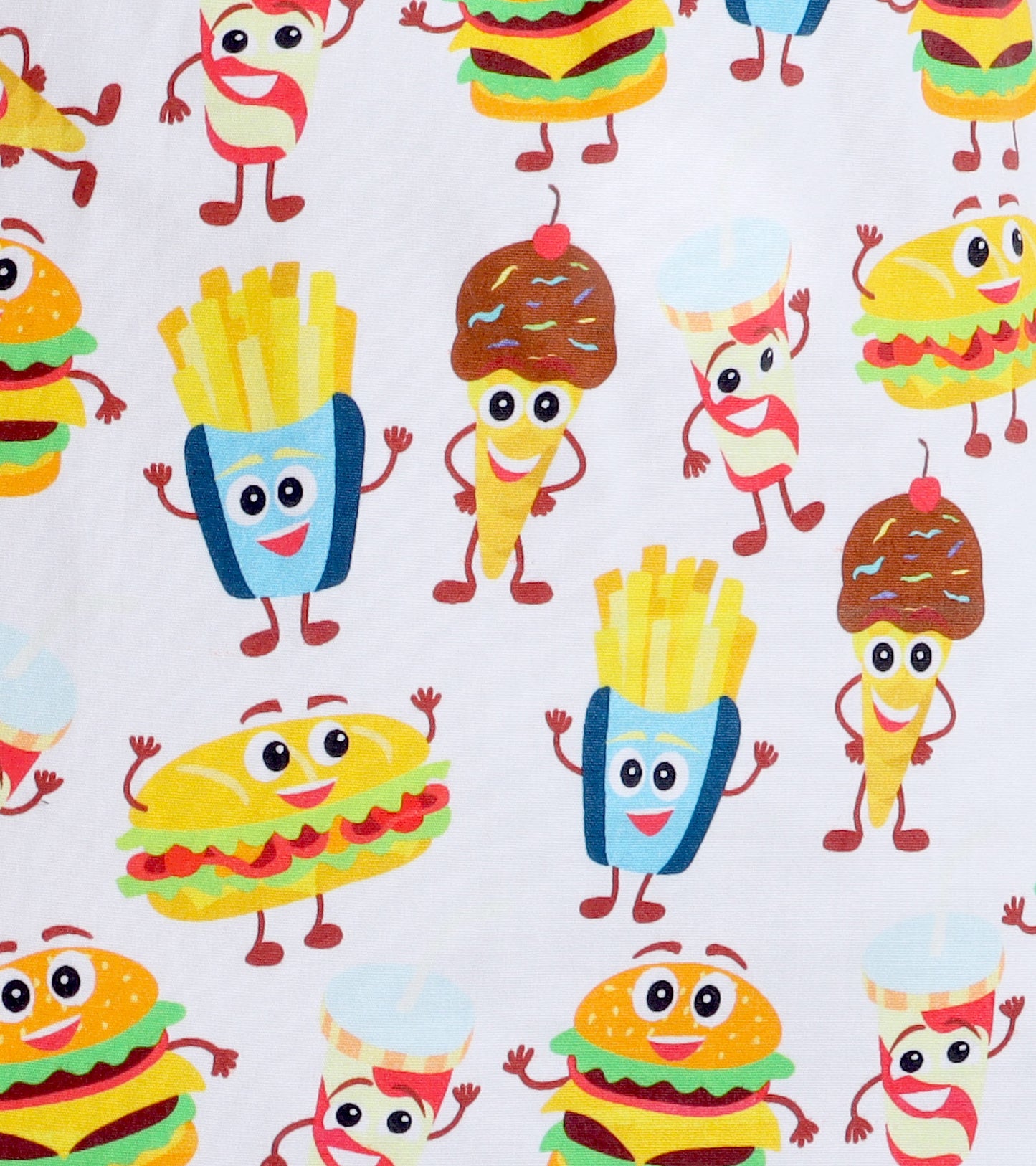 Fav Food Printed Nightsuit Set for Girls