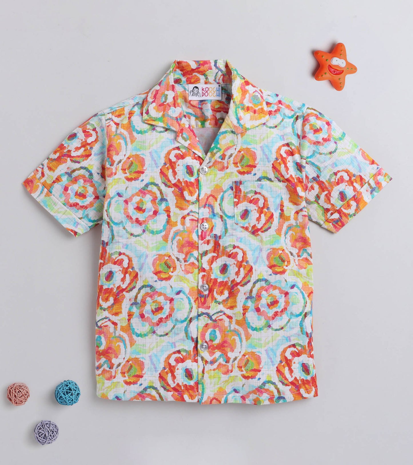 Flower Lush Digital printed Boys Shirt