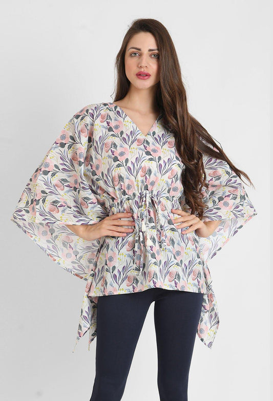 Mystic Floral Print Kaftan