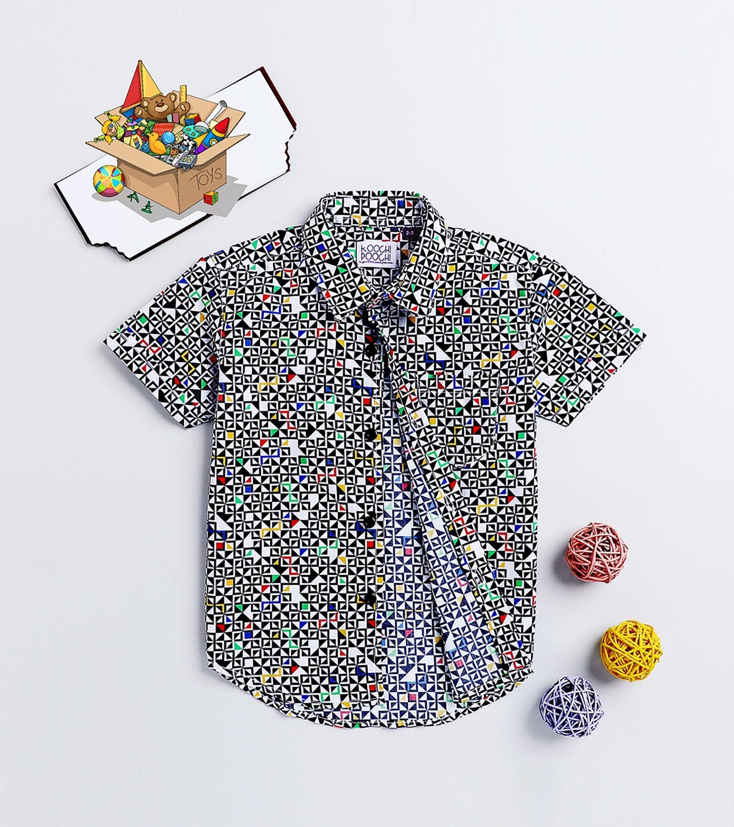 Geometrical Printed Half Sleeve Shirt