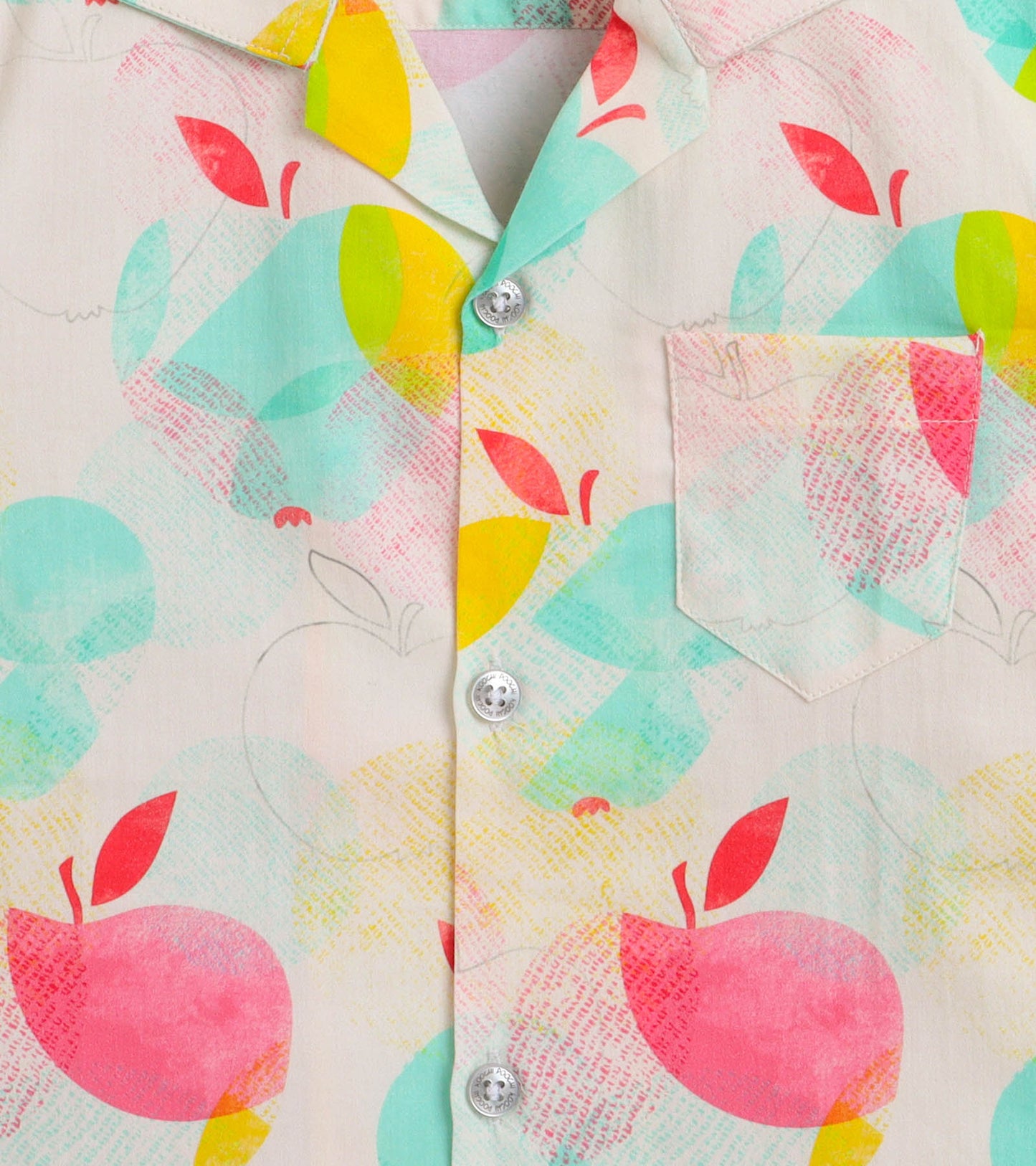 Half Apple Digital printed Boys Shirt