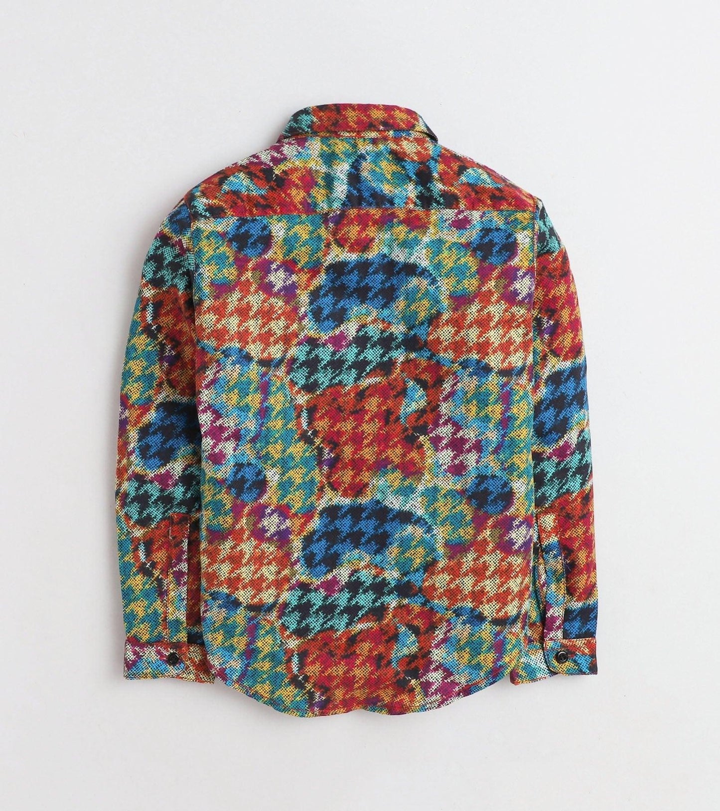 houndstooth Printed Full Sleeve Shirt