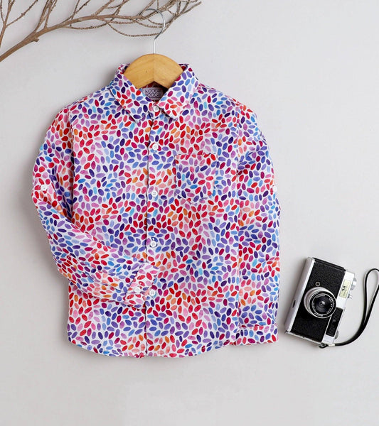Multi B Printed Full Sleeve Shirt