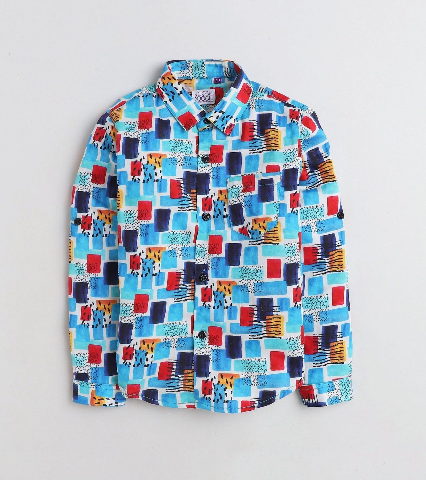 Mul Bck Printed Full Sleeve Shirt