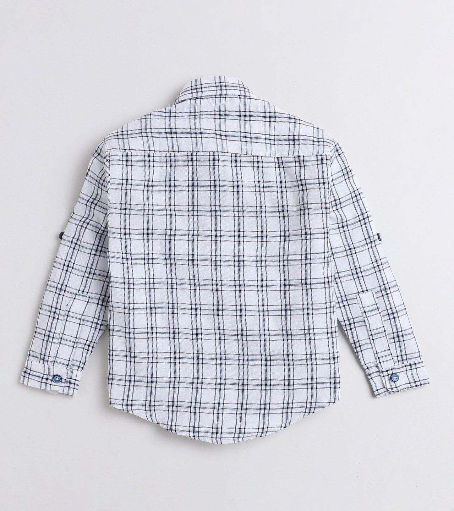 Blue Checks Pure Cotton Full Sleeve Shirt