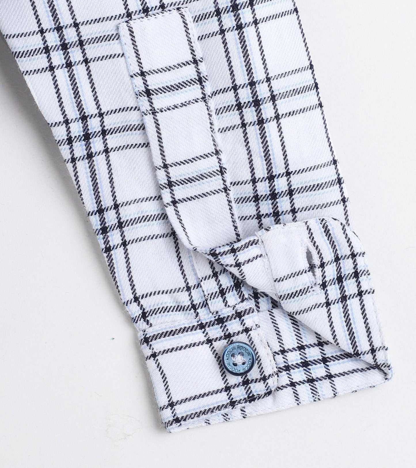 Blue Checks Pure Cotton Full Sleeve Shirt