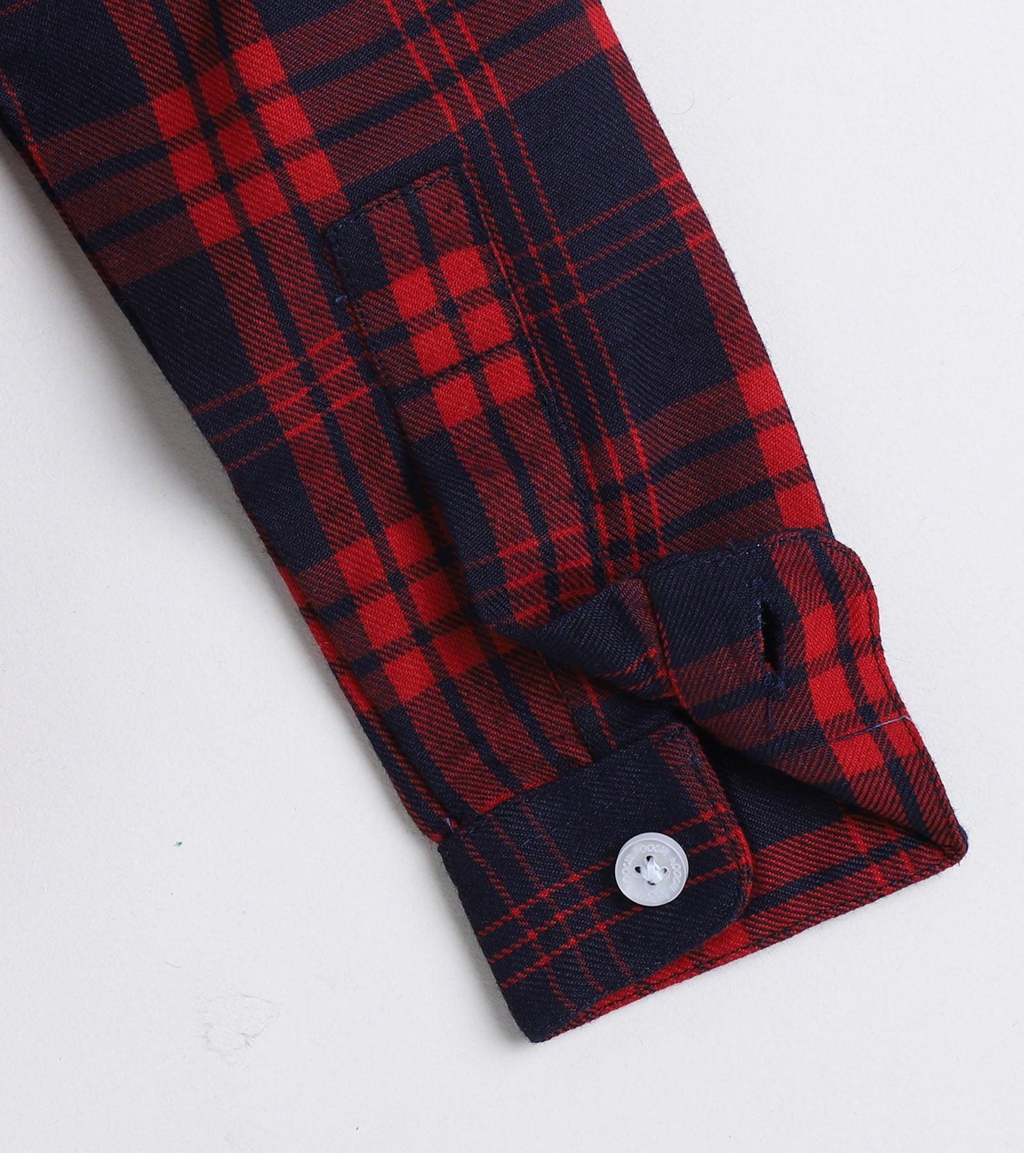 Red Checks Pure Cotton Full Sleeve Shirt - koochi Poochi