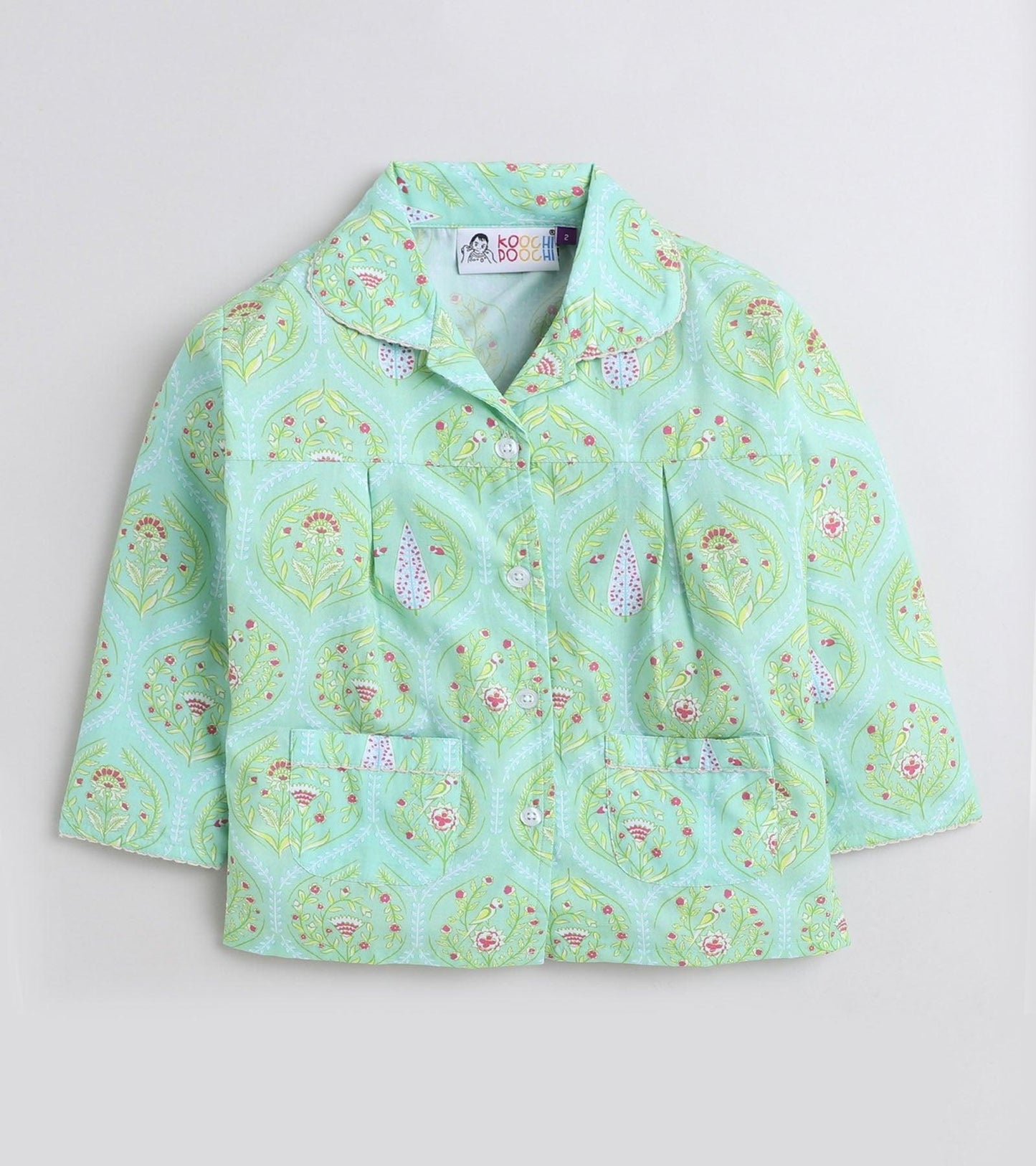 Two Buti Printed Girls Nightsuit Set - koochi Poochi