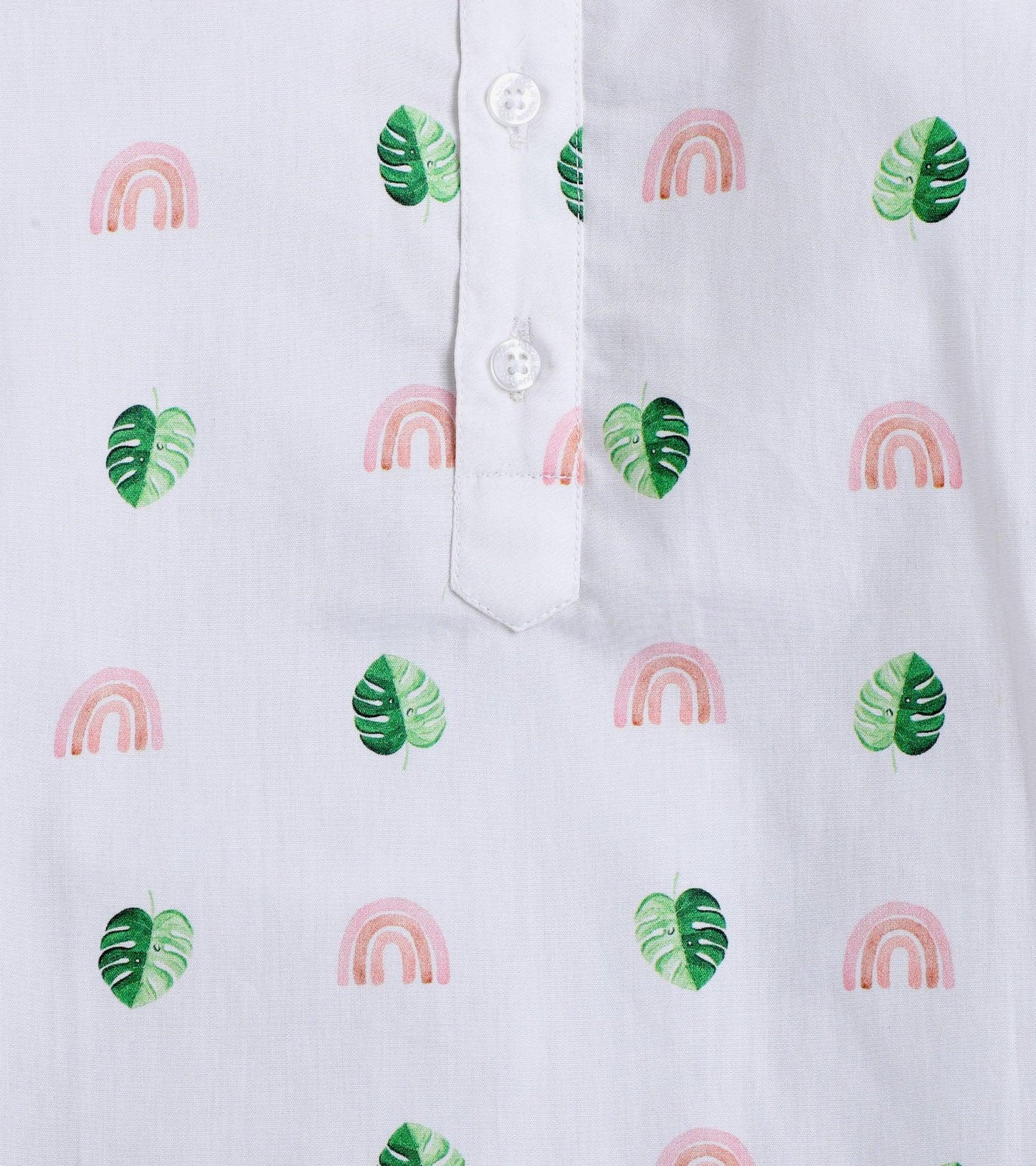 Monstera Printed Pyjama Kurta Set