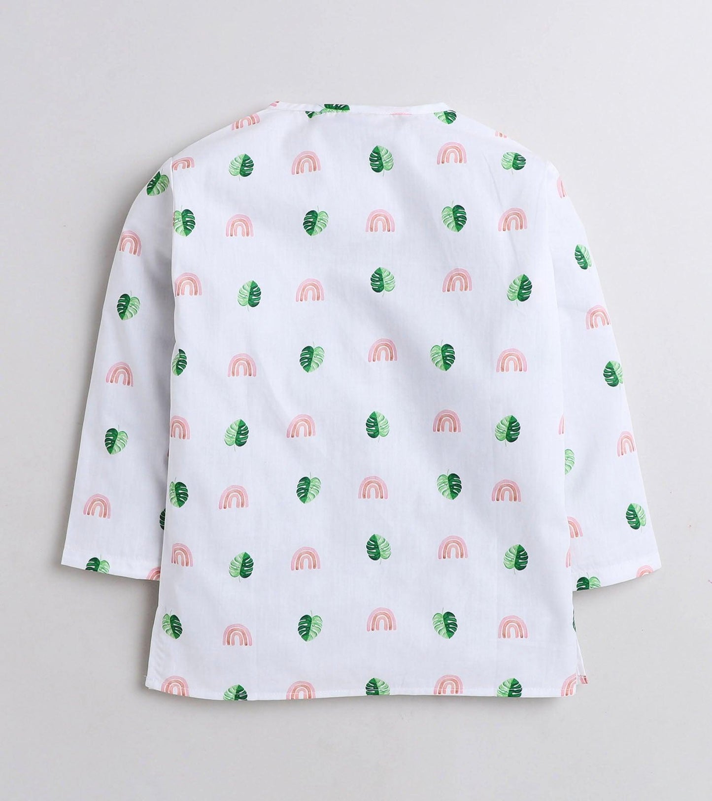 Monstera Printed Pyjama Kurta Set