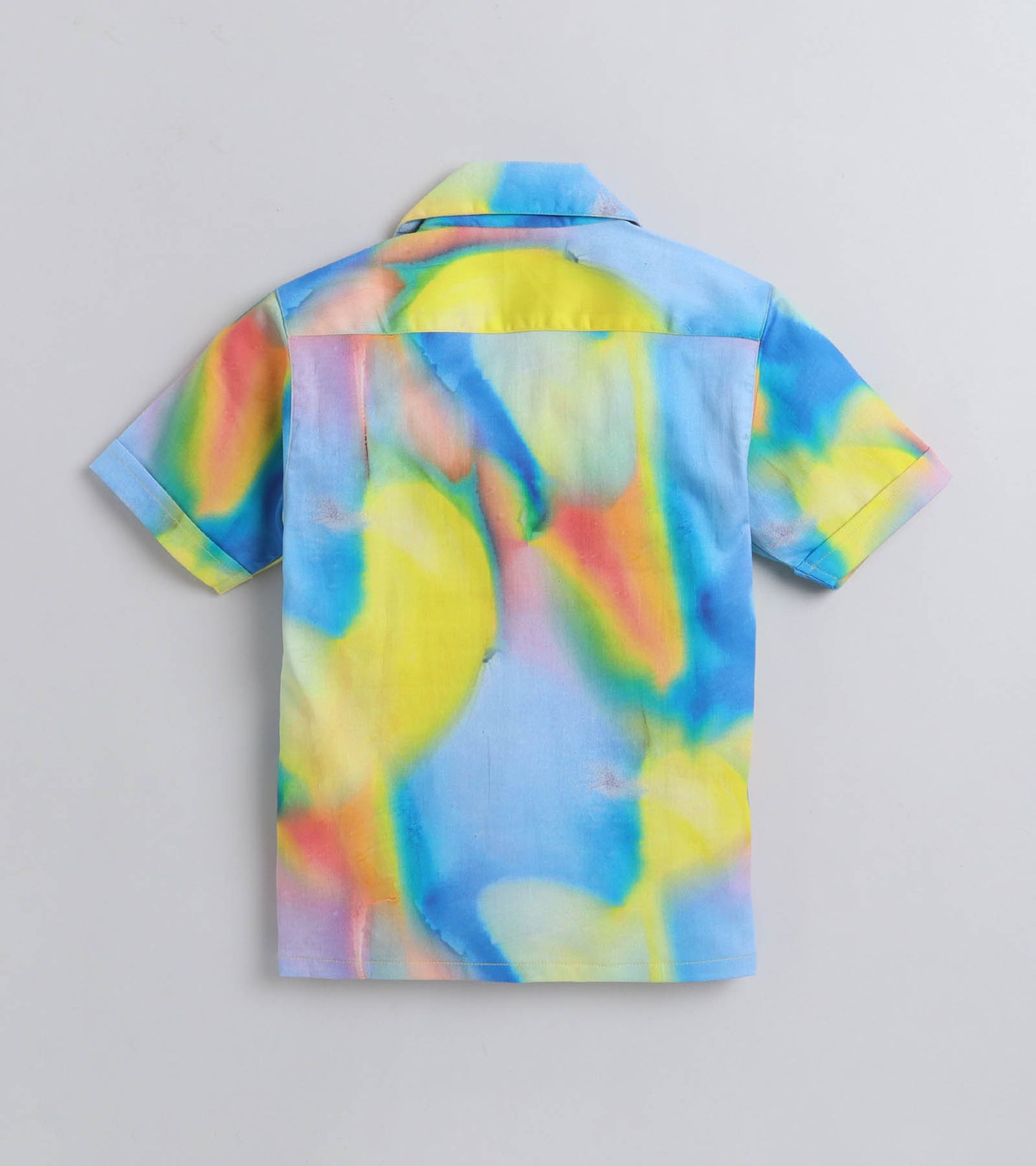 Majestic Digital printed Shirt with Blue solid Shorts
