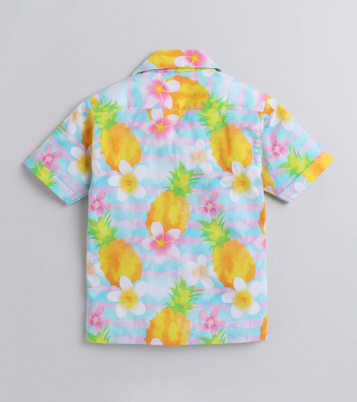 Pine Hawain Digital printed Shirt with Yellow solid Shorts