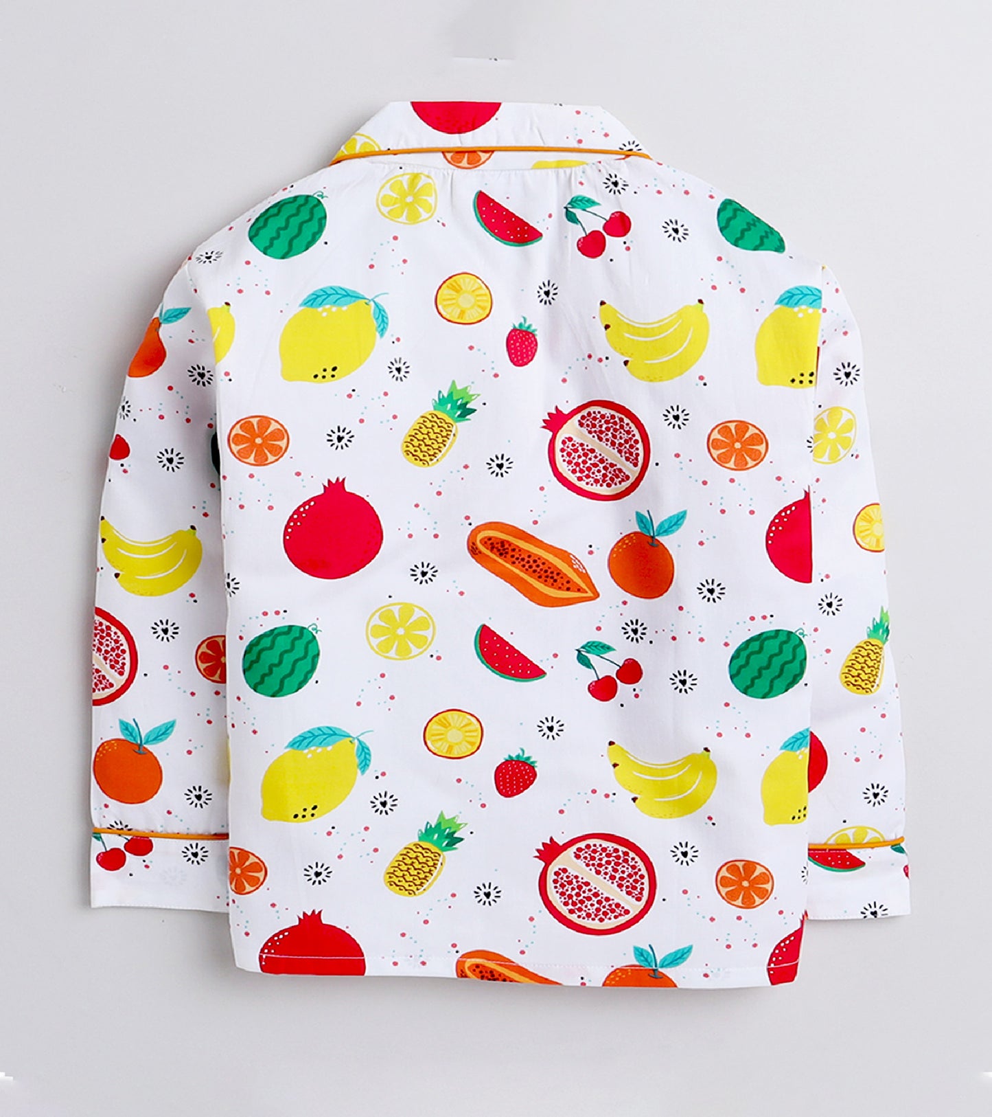 Rainbow Fruits Printed Night Suit Set