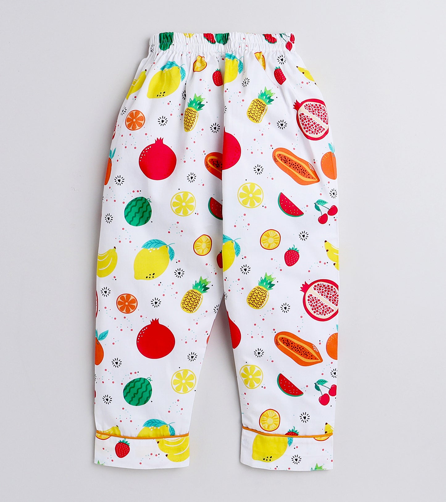 Rainbow Fruits Printed Night Suit Set