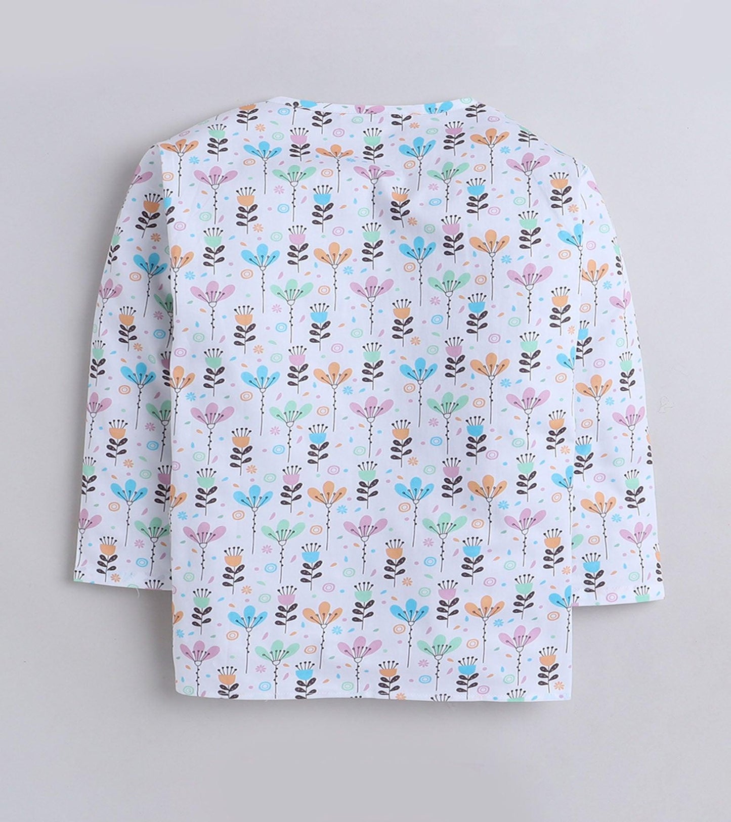 Standing Leaf Printed Pyjama Kurta Set