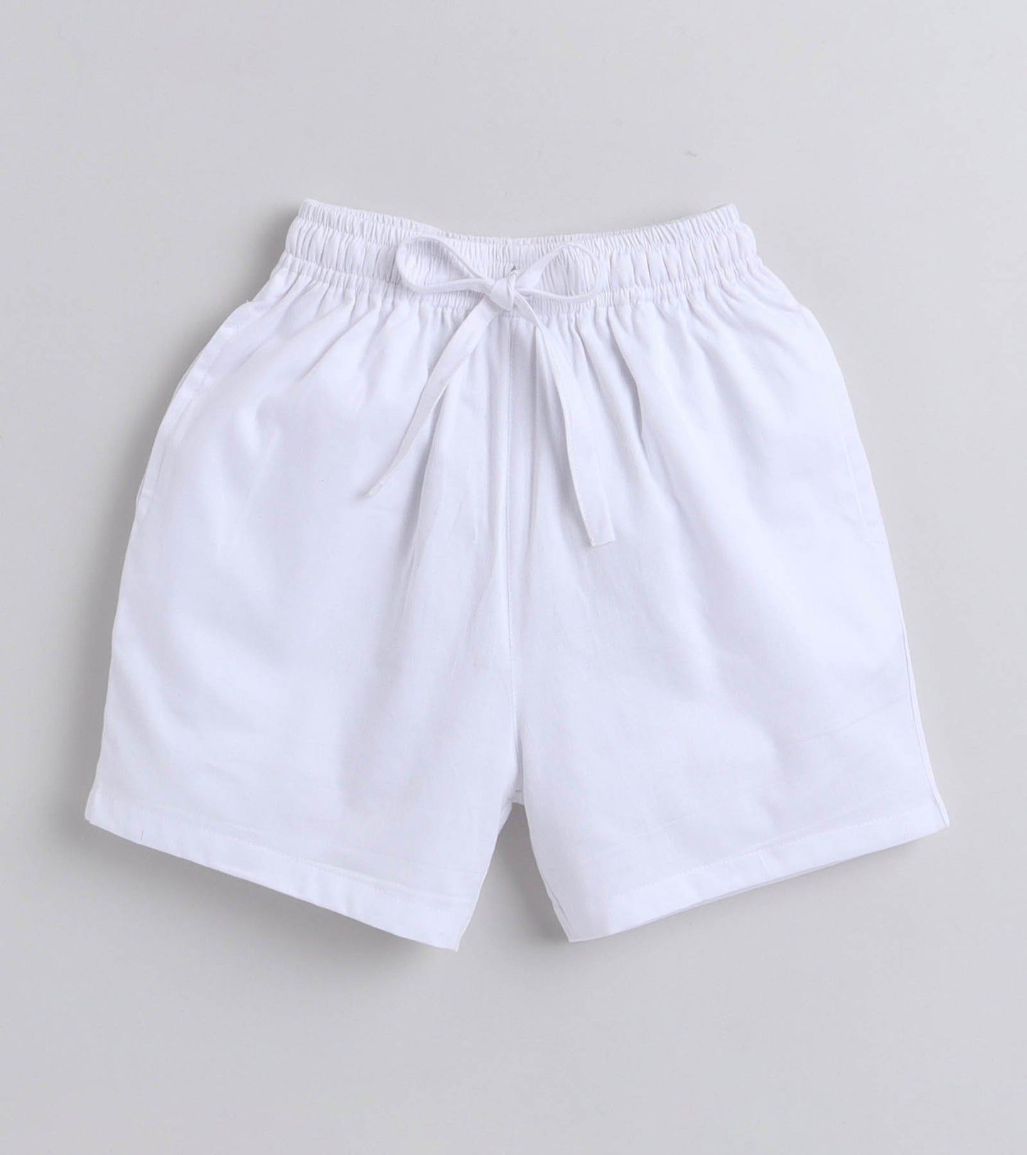 Stencil floral Digital printed Shirt with White solid Shorts