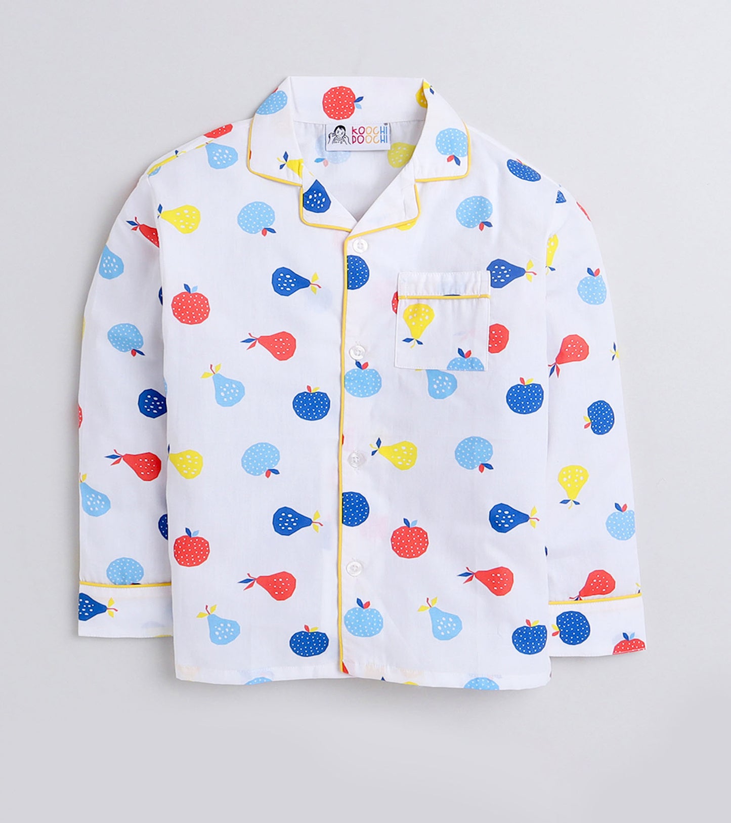 Summer Fruits Printed Night Suit Set