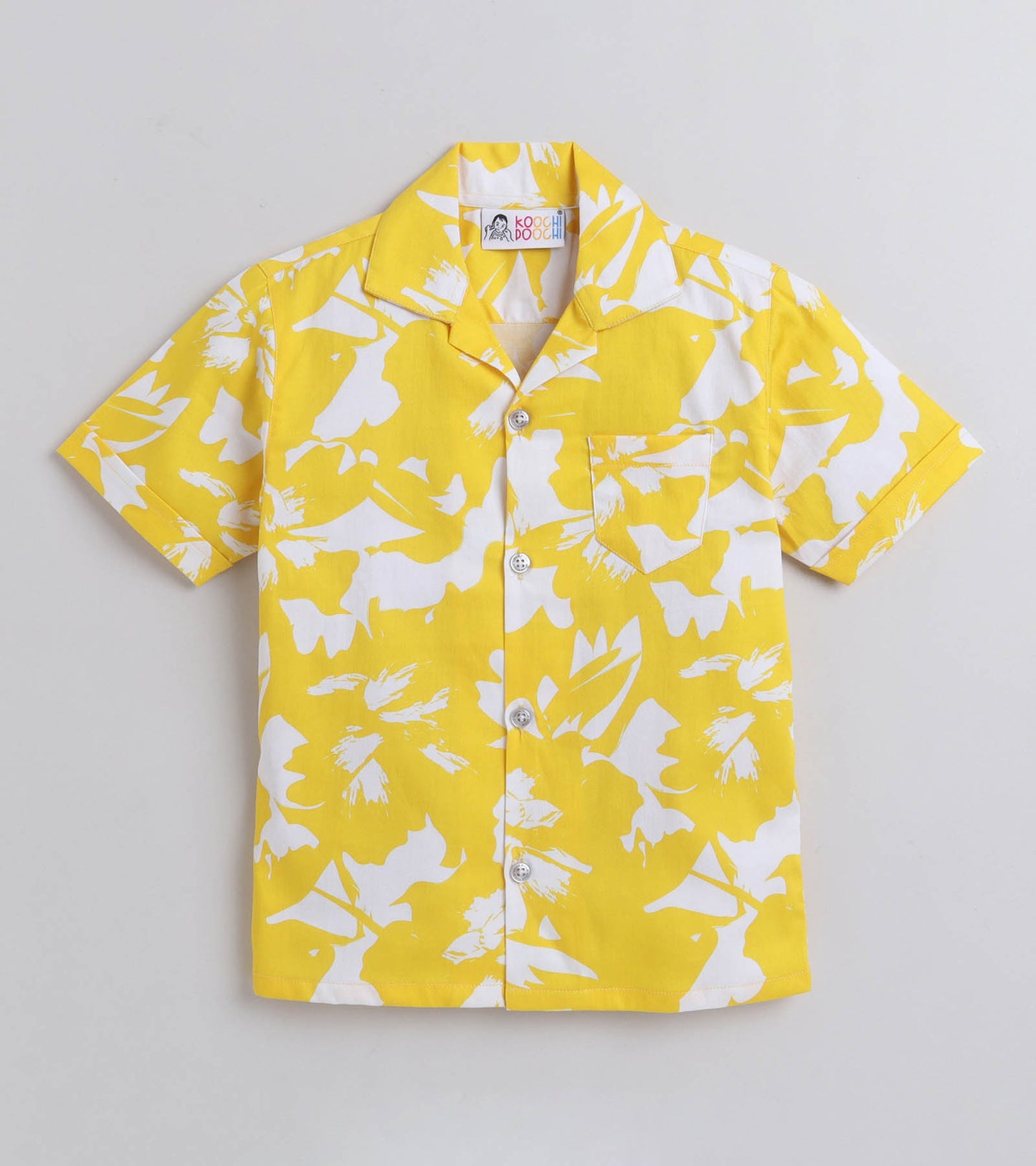 Sunshine Magic Digital printed Shirt with White solid Shorts