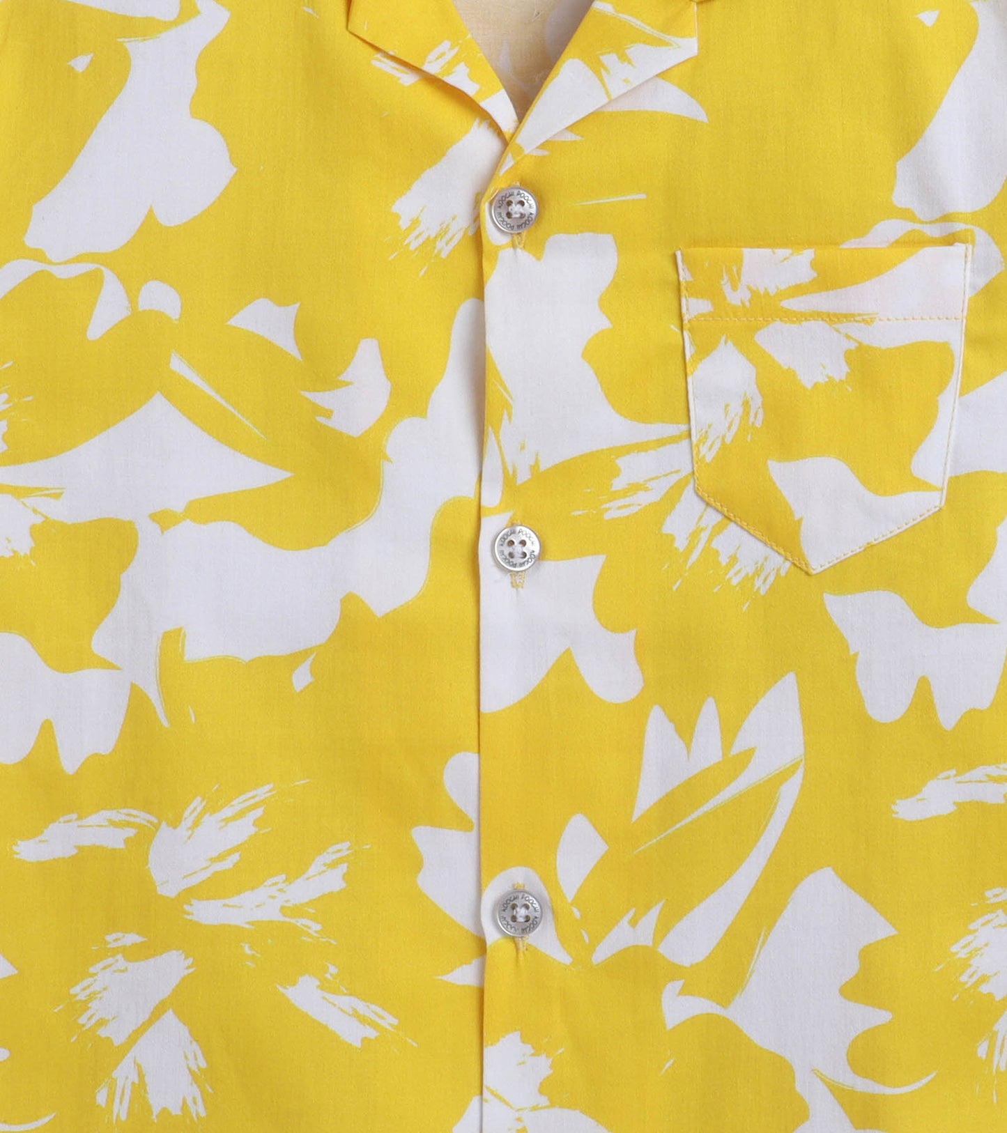 Sunshine Magic Digital printed Shirt with White solid Shorts