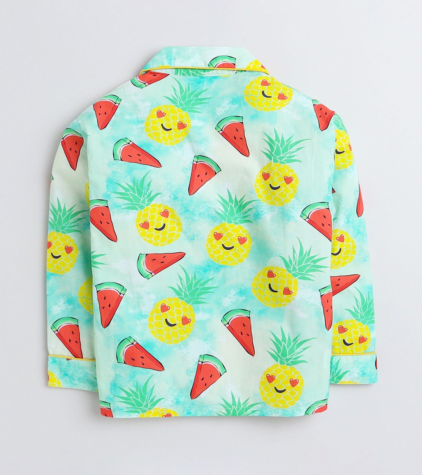 Watermelons and Smiley Pineapple Printed Night Suit Set