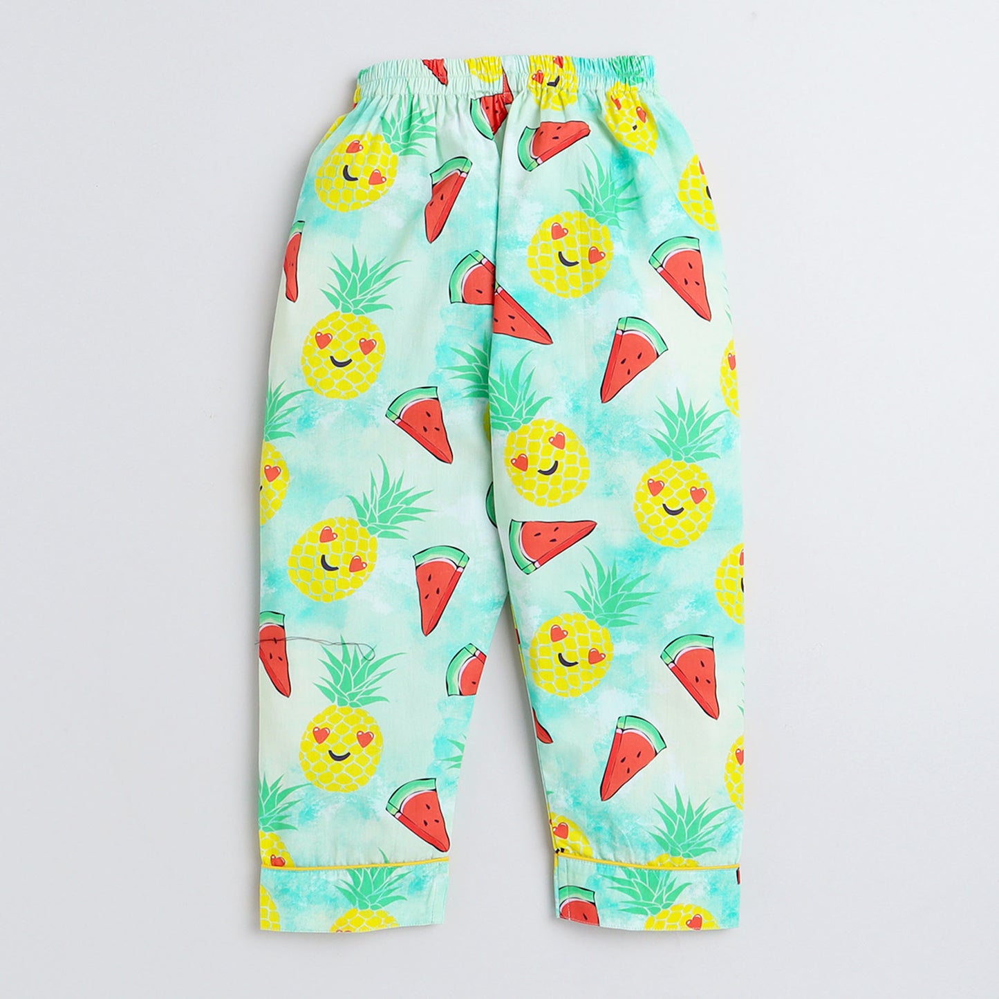 Watermelons and Smiley Pineapple Printed Night Suit Set