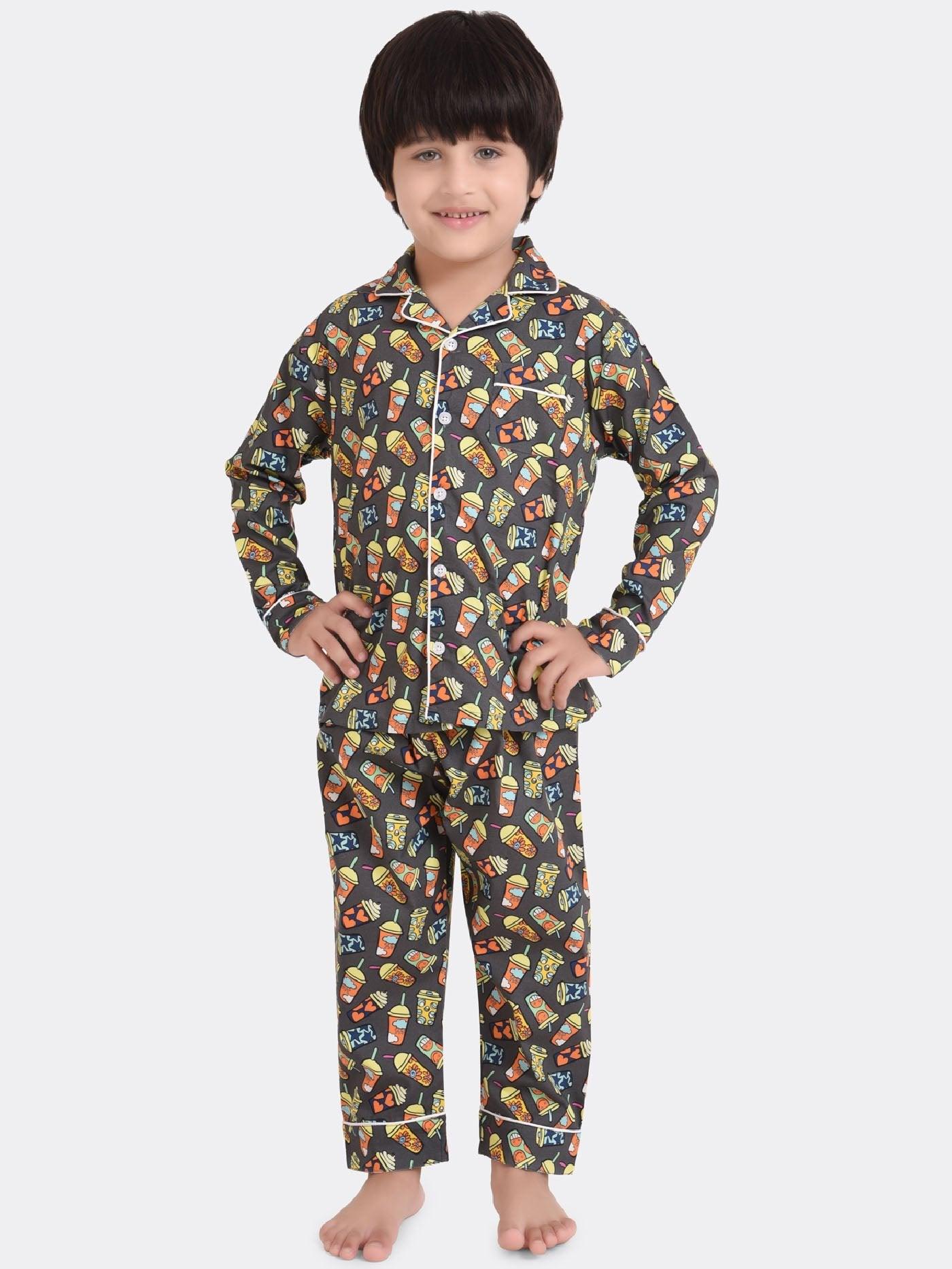 Colour Sipper Printed Nightsuit Set