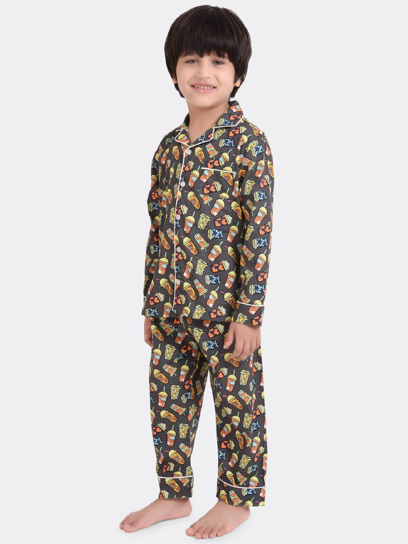 Colour Sipper Printed Nightsuit Set