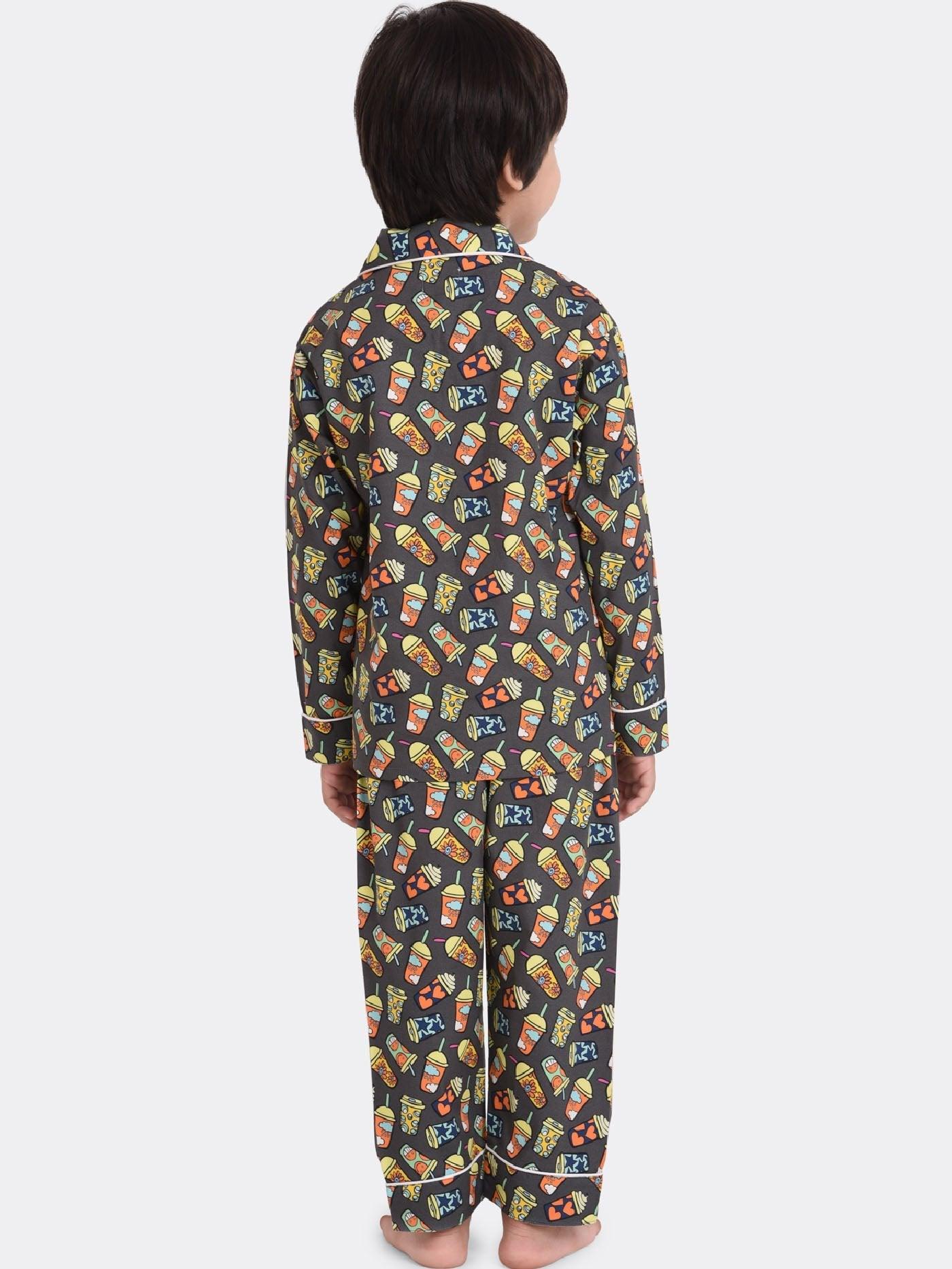 Colour Sipper Printed Nightsuit Set