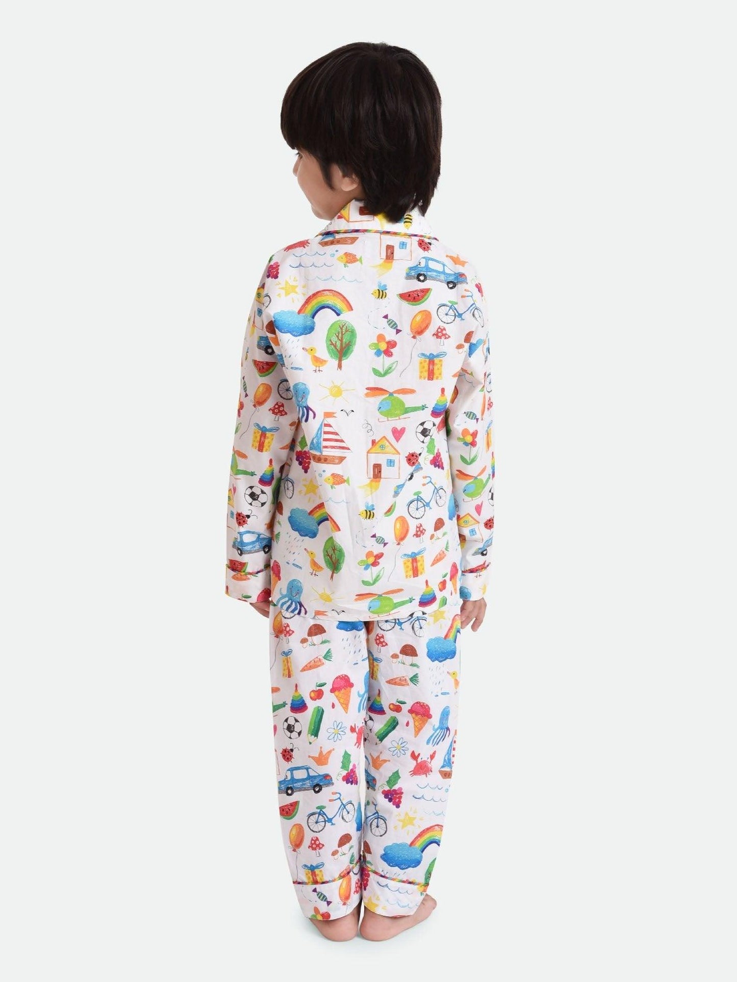 Crayon Life Printed Night Suit Set