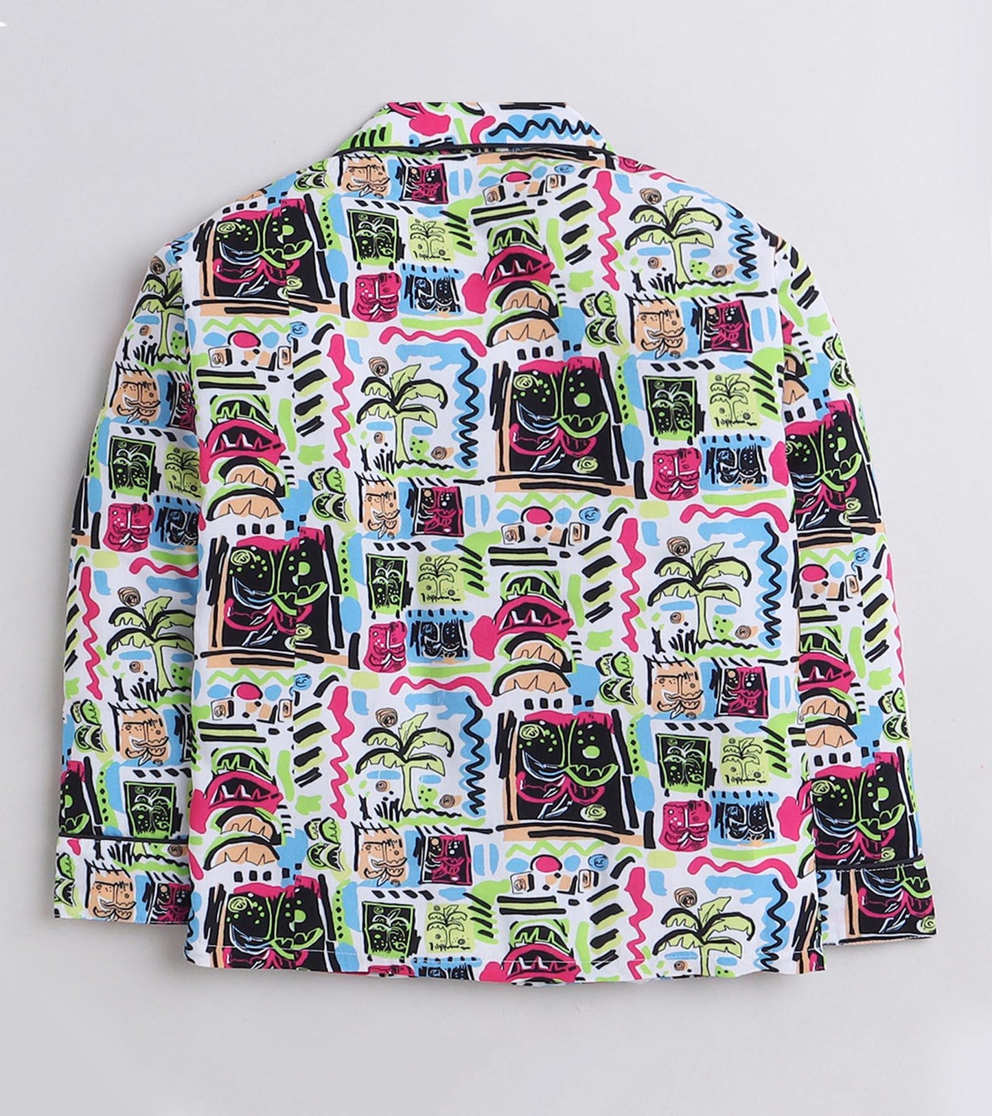 Doodled printed Nightsuit Set