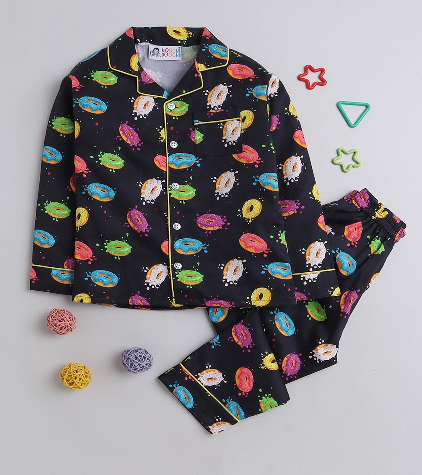 Doughnut printed Nightsuit Set