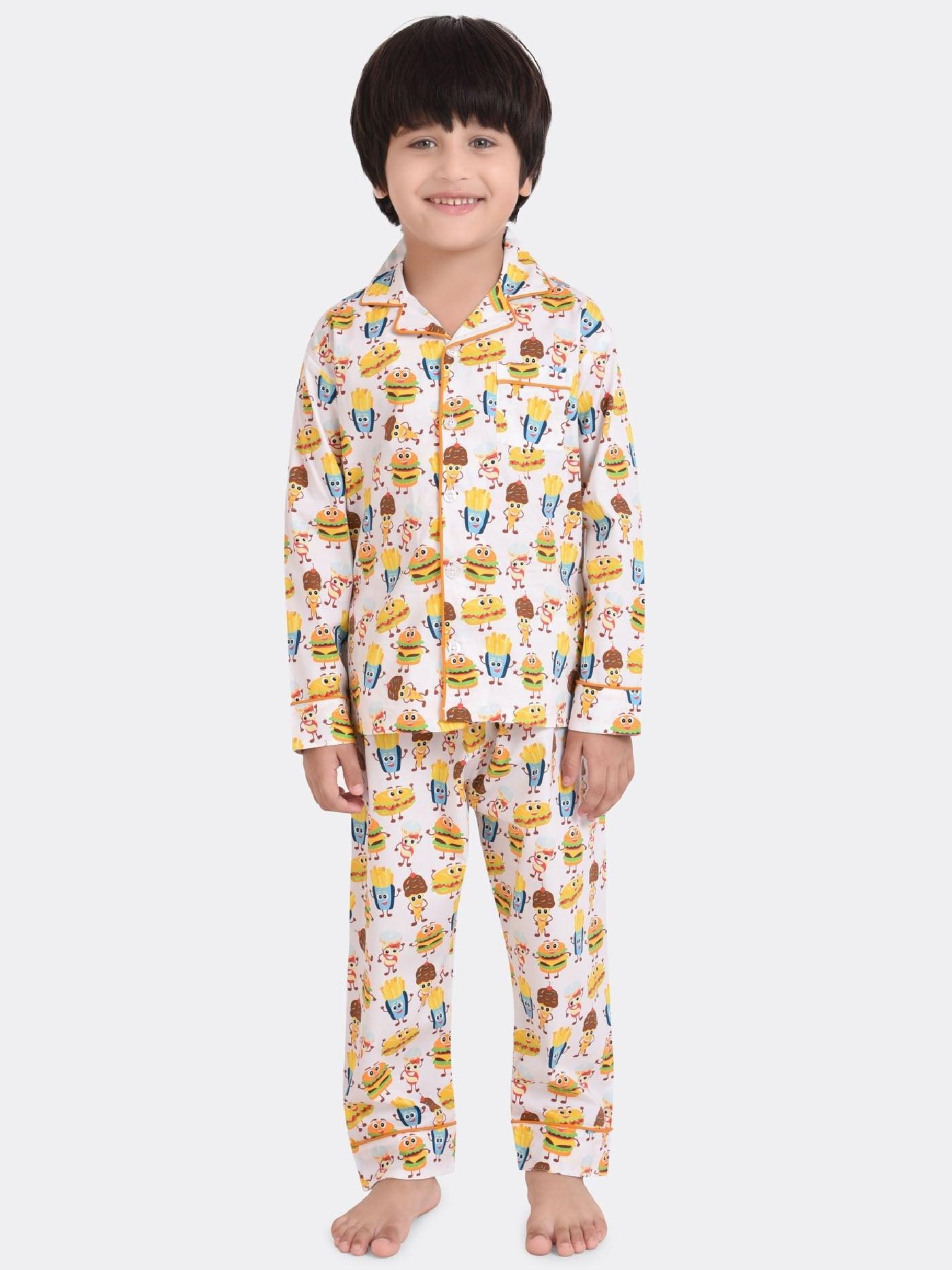 Fav Food Printed Nightsuit Set