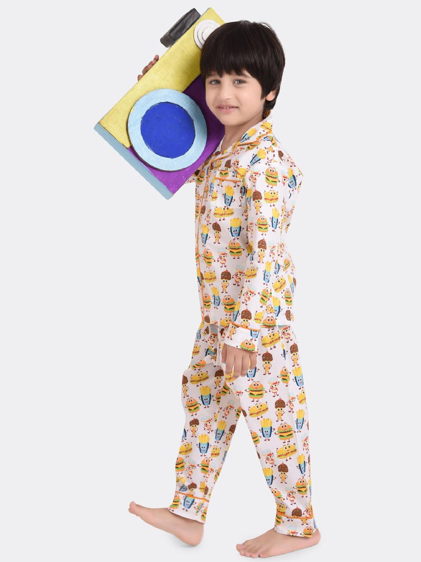 Fav Food Printed Nightsuit Set