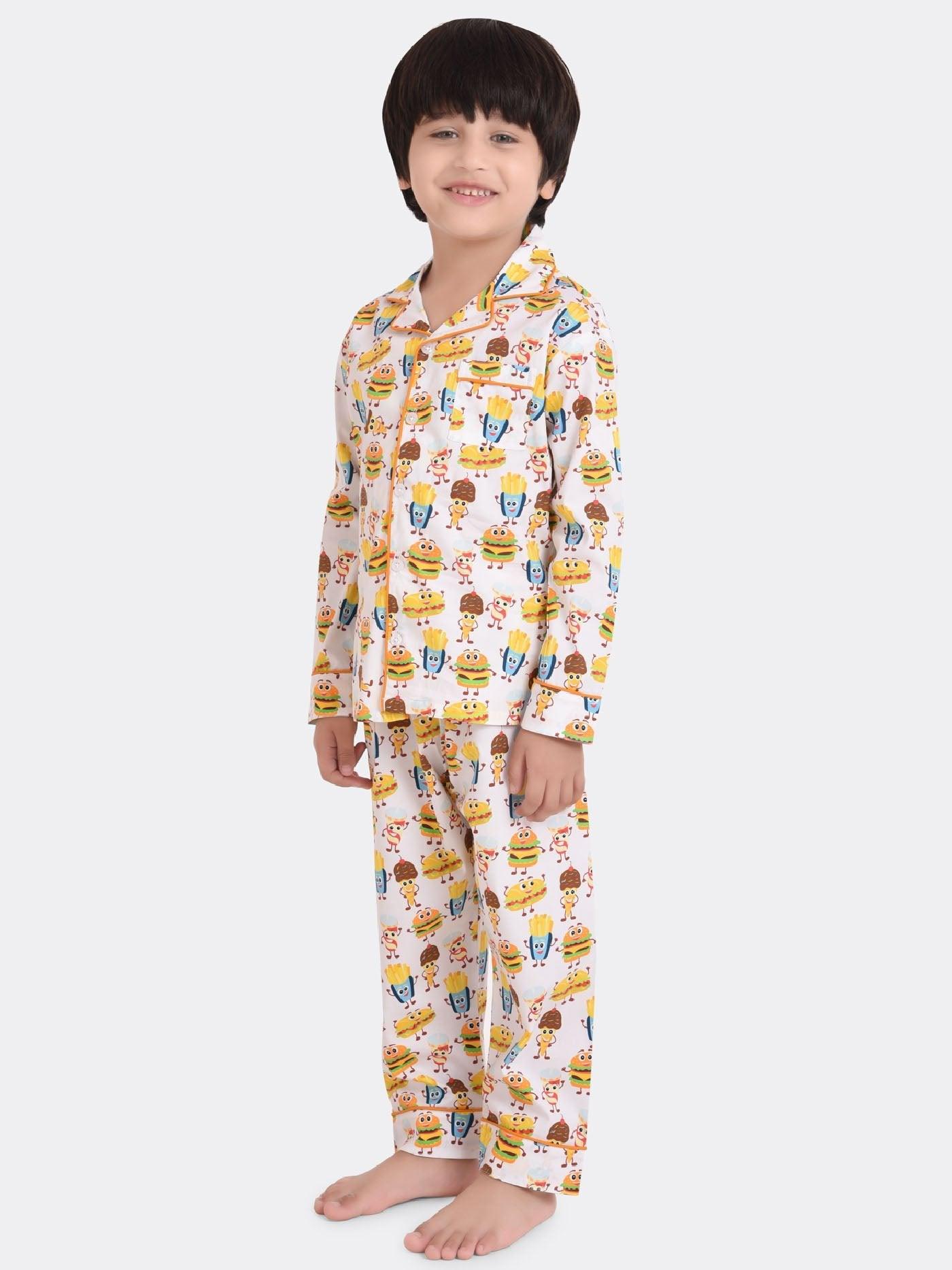 Fav Food Printed Nightsuit Set