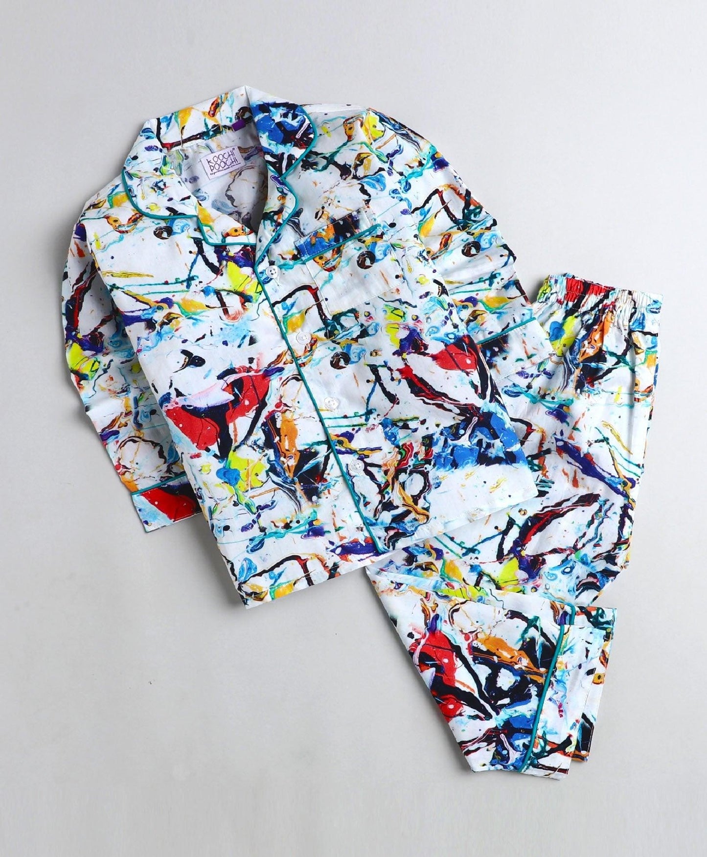 Marble Printed Night Suit Set