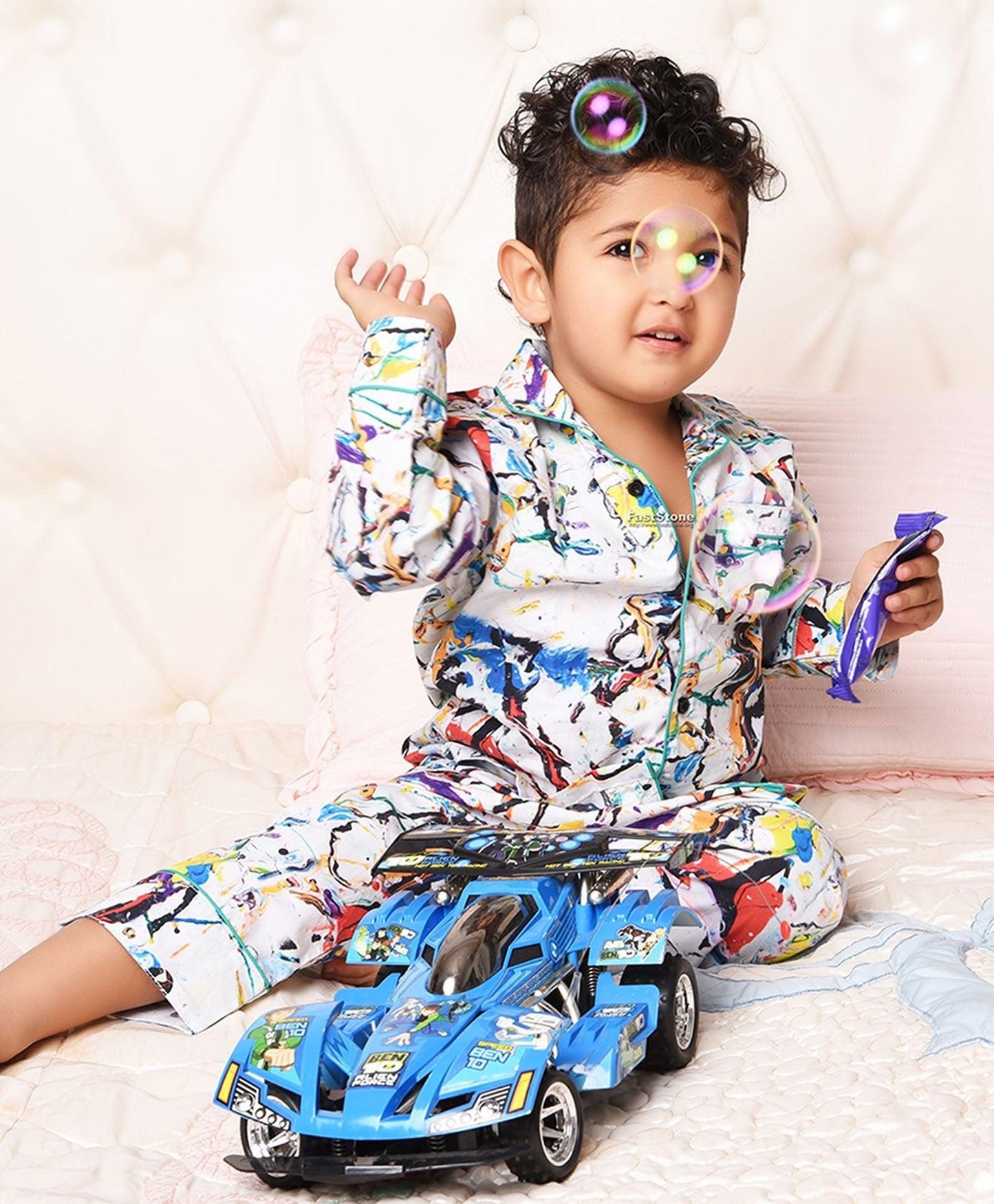 Marble Printed Night Suit Set