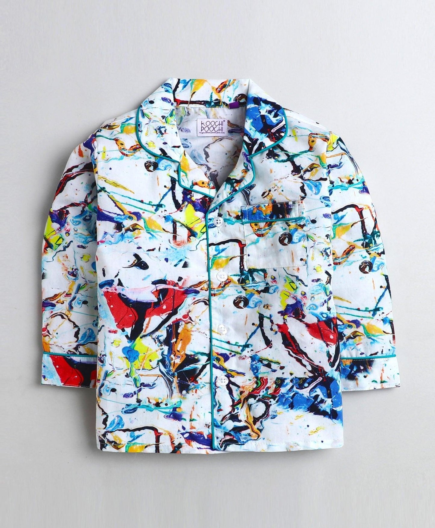 Marble Printed Night Suit Set