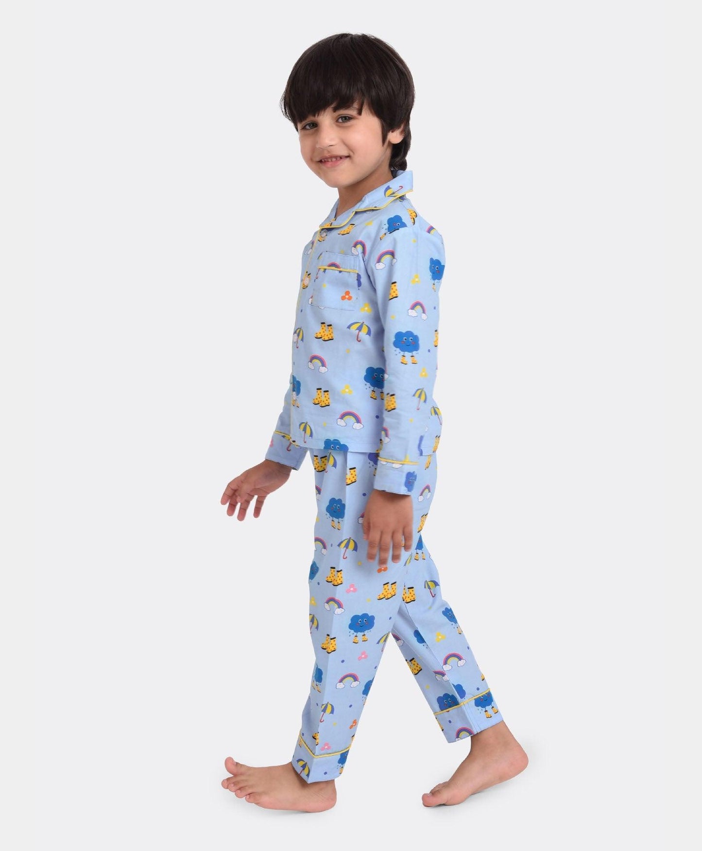 Monsoon Theme Printed Nightsuit Set