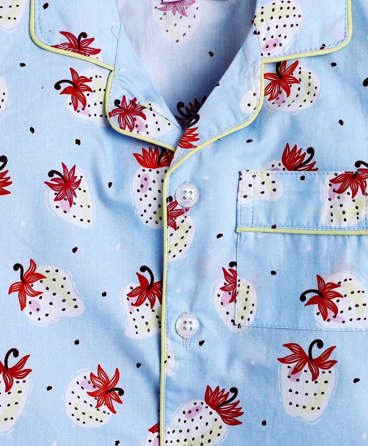 Strawberry Printed Night Suit Set