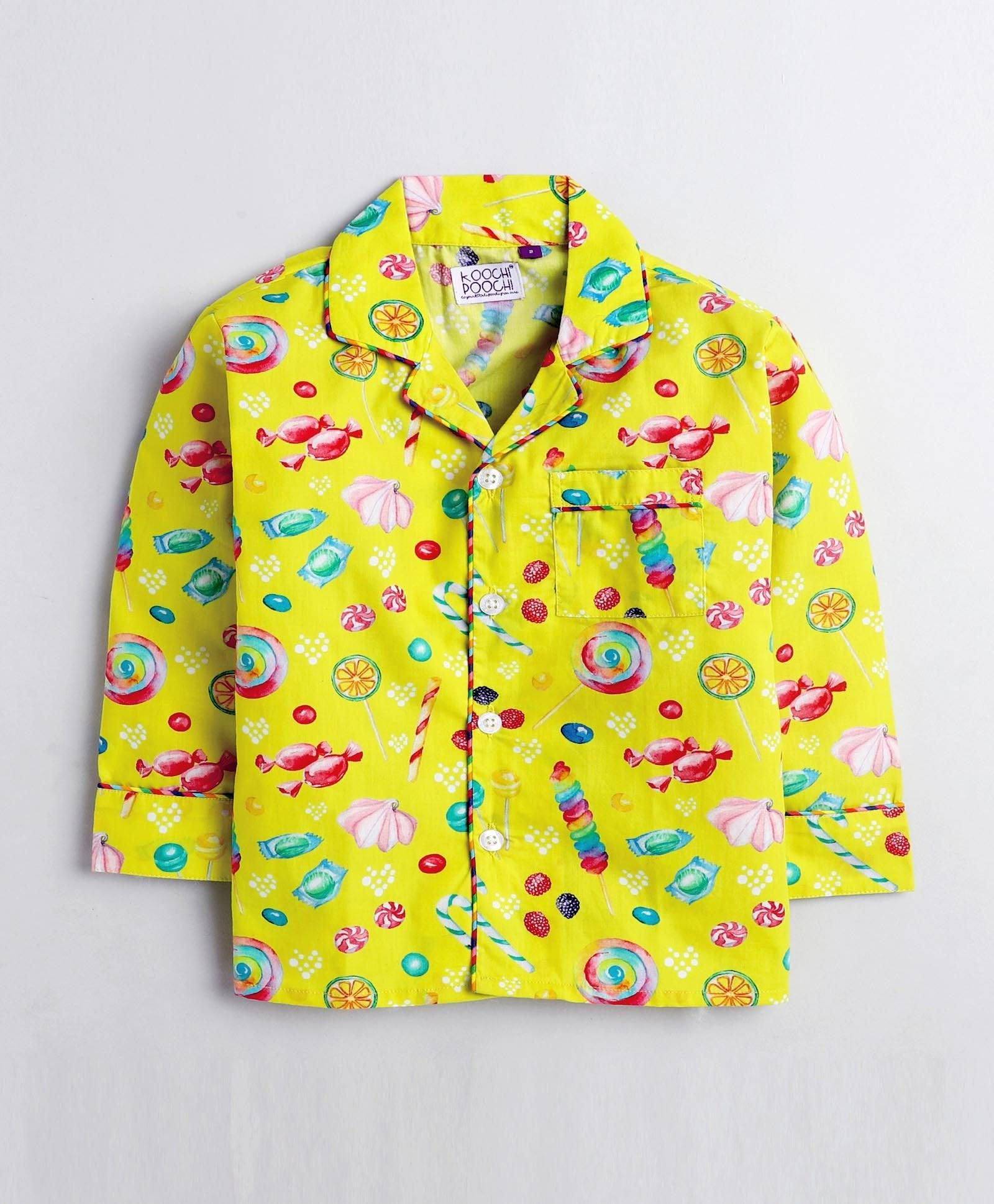 Sweet Candy Printed Night Suit Set