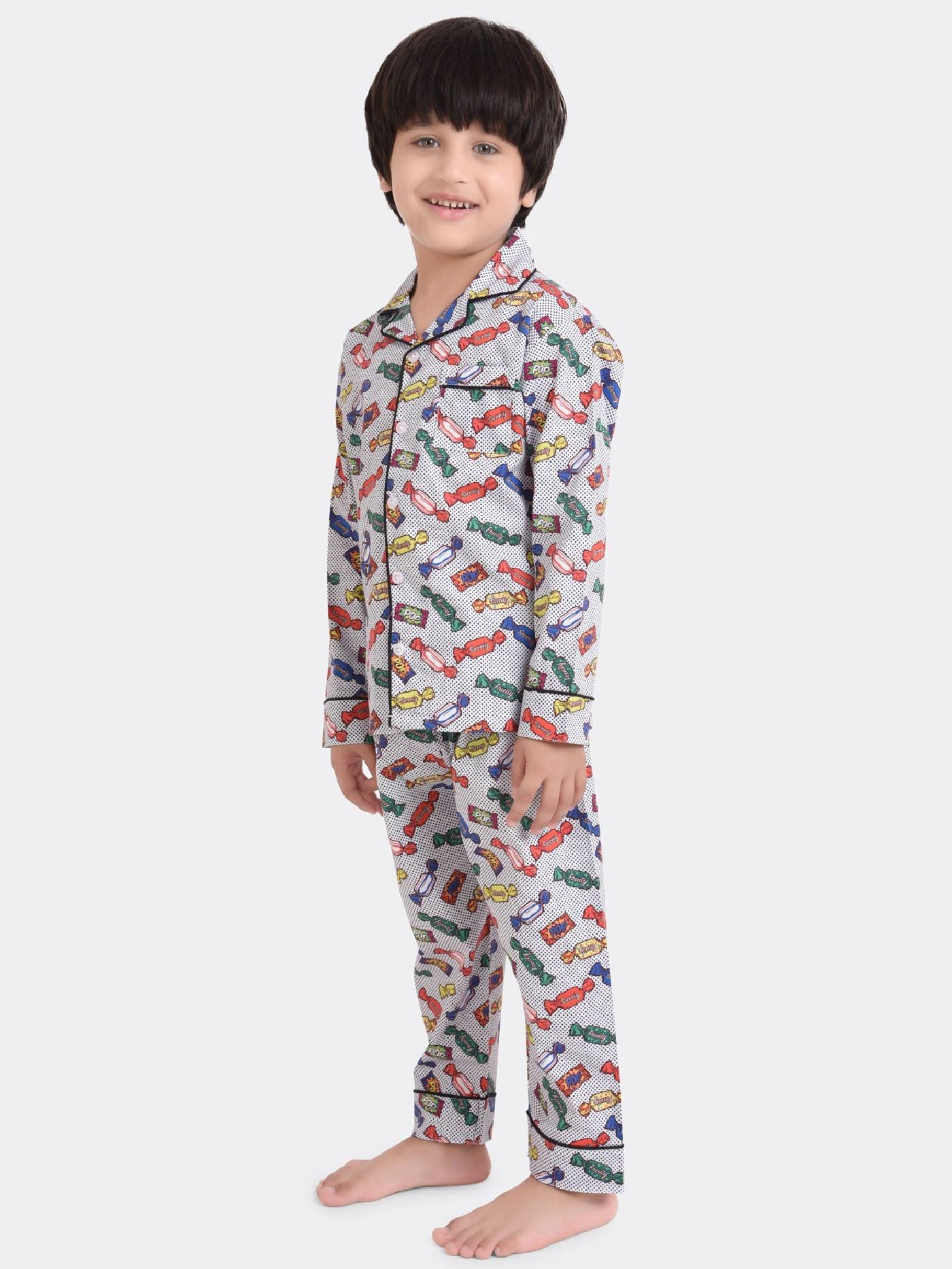 Toffee Printed Nightsuit Set